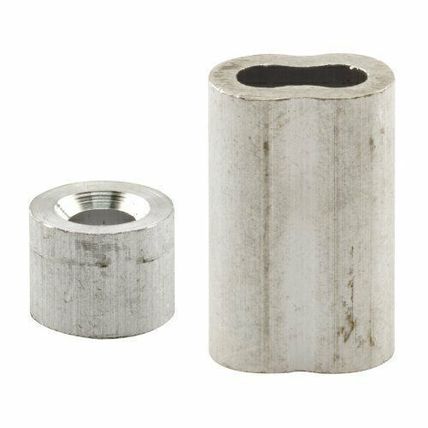 Prime-Line Products GD 12153 Ferrules and Stops, 3/16-Inch, Aluminum,(Pack of 2)