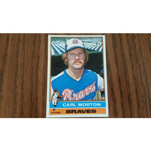 1976 Topps Card # 328 Carl Morton Very Good (3) Atlanta Braves