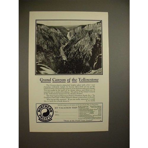 1927 Northern Pacific Railway Ad - Grand Canyon