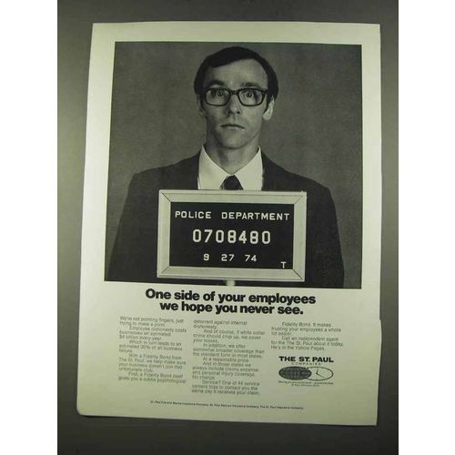 1975 The St. Paul Insurance Ad - Hope You Never See