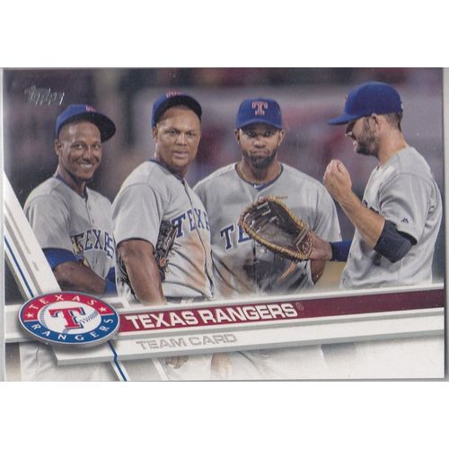 2017 Topps Texas Rangers team set with Updates & 1 Foil Parallel- 31 cards