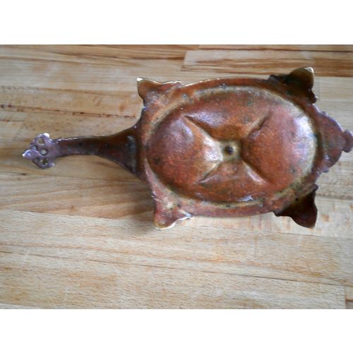Beautiful Vintage Base Metal & Brass Chamber Stick Candle Holder