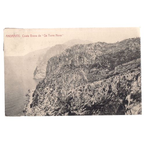 COSTA BRAVA, ANDRATX, MALLORCA. SPAIN used vintage postcard 1920s? pm