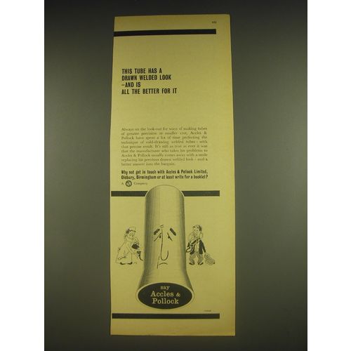 1963 TI Accles & Pollock Ad - This tube has a drawn welded look