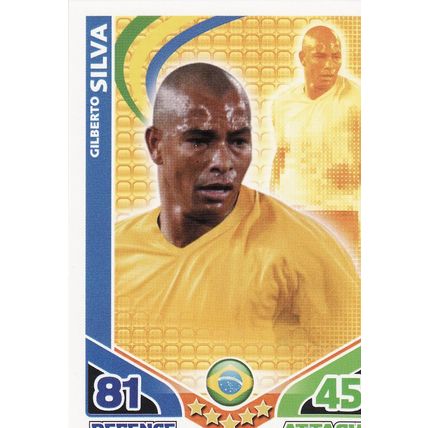 Match Attax World Cup 2010 Gilberto Silva Brazil