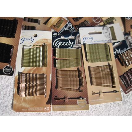Goody Colour Collection Bobby Slide Hair Pins Bobbies Brunette Blonde Black Mini