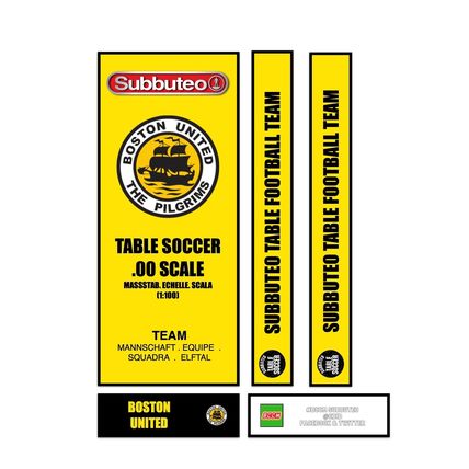 Table Football Subbuteo Box Label Boston United (ENG) 2020