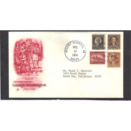 Event Art Craft 175 Anniv 704 706 712 1032 Wash (Cachet-Typed/A) CV41816