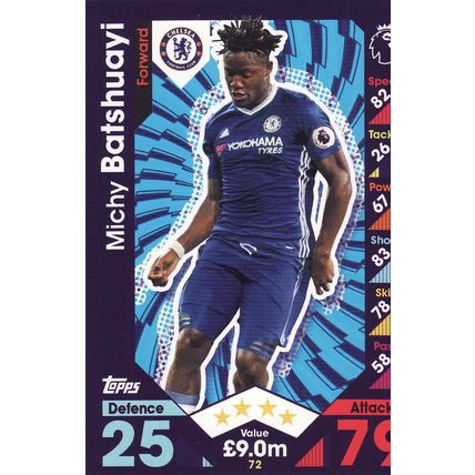 Match Attax 2016/2017 72 Michy Batshuayi Chelsea