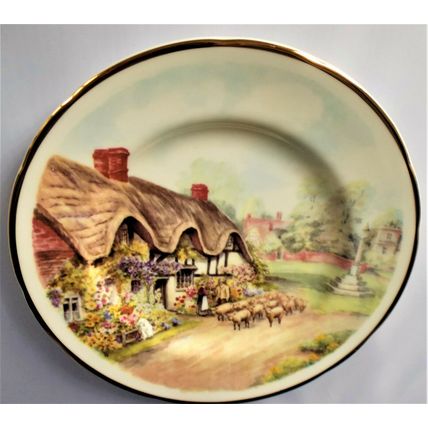 Fenton Bishops Green Shepherd Homeward Bound Cottages of Rural England Plate