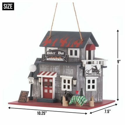 Harley Davidson Motorcycle Lovers Gift Garden Decor Biker Bar Wooden Birdhouses