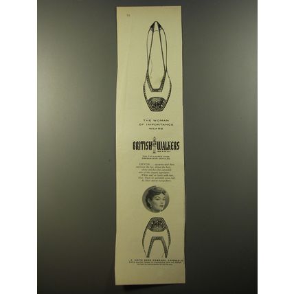 1954 British Walkers Devon Shoes Ad - The woman of importance wears