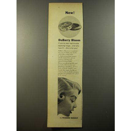 1954 Richard Hudnut DuBarry Bloom Makeup Advertisement