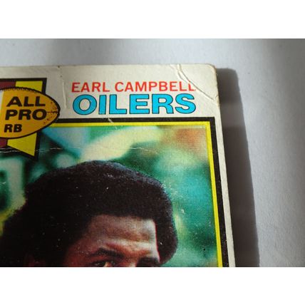 1979 Topps Football Card # 390 Earl Campbell Rookie Card Good (2) Houston Oilers