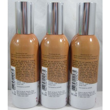3 Bath & Body Works Home Air Freshener Room Spray Cinnamon Frosting