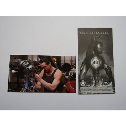 Marvel - Iron Man The Movie 2008 - Preziosi Sticker Drop-down Choice (e18)