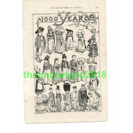 1000 Years of Children (1), Book Illustration (Print), 1893