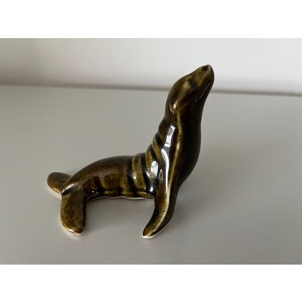 VINTAGE CERAMIC SEAL - GREEN