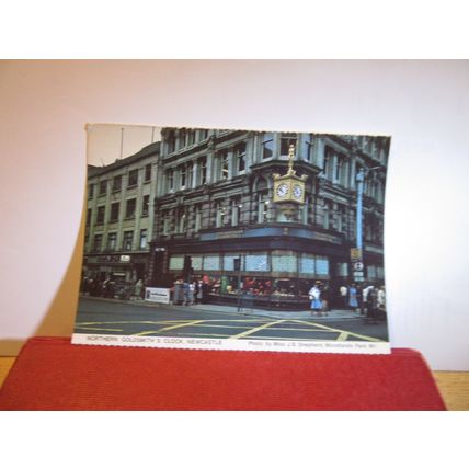 GOLDSMITH'S CLOCK, NEWCASTLE unused postcard Woodlands Park W.I. Tyne & Wear =