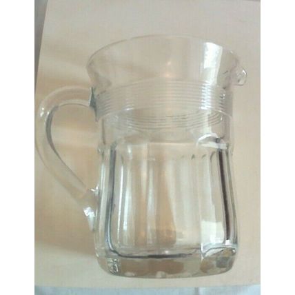VINTAGE GLASS WATER JUG