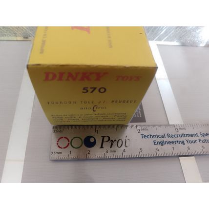 Dinky No570 Peugeot J 7 Van - Reproduction / Replica Box