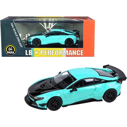 BMW i8 Liberty Walk Peppermint Green with Black Hood "LB Performance" Series ...