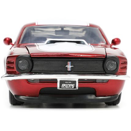 1970 Ford Mustang Boss 429 Candy Red with White Stripes "Super Boss" "Bigtime...