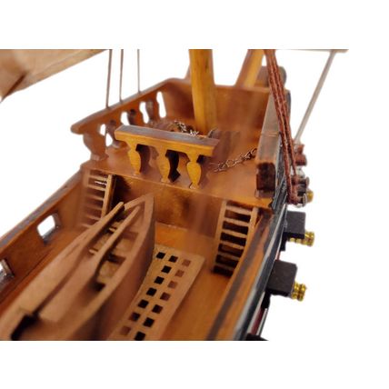 Wooden Captain Hook's Jolly Roger from Peter Pan White Sails Limited Model Pi...