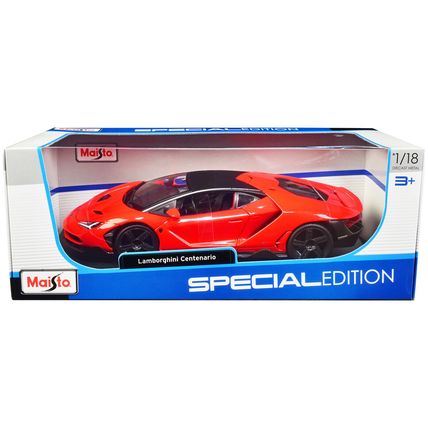 Lamborghini Centenario Orange with Matt Black Top "Special Edition" 1/18 Diec...