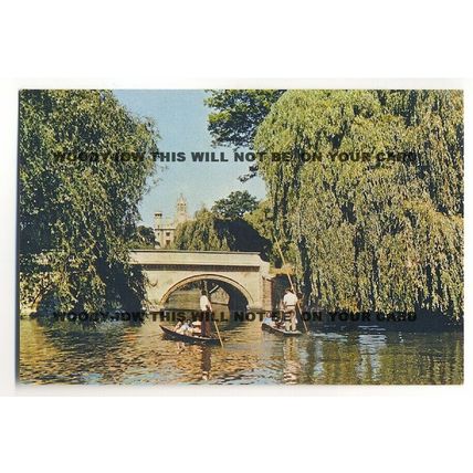 Dix0082 - Trinity College Bridge , Cambridge - Dixon postcard CAMB 855