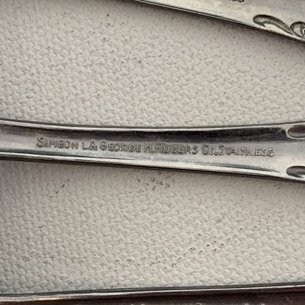 Oneida LTD Simeon L & George H Rogers Co Stainless HOMESTEAD Spoon Set 6" & 6.5"