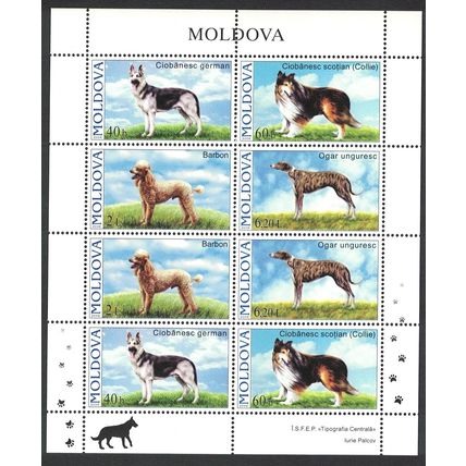 Moldova Dogs 4v Sheetlet 2006 MNH SG#557-560