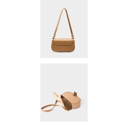 Women's Small Crossbody Bags Lady Cow Leather Shoulder Handbag Brown