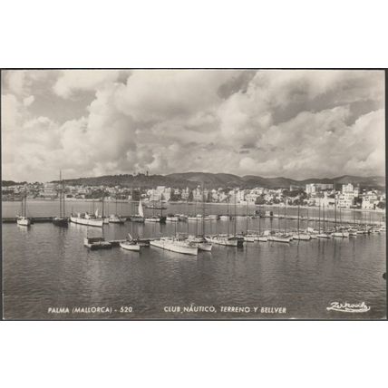 Club Náutico, Palma, Mallorca, c.1950s - Zerkowitz Foto Tarjeta Postal
