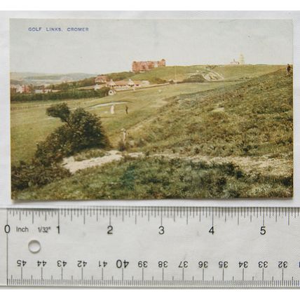 vintage postcard Golf Links, Cromer