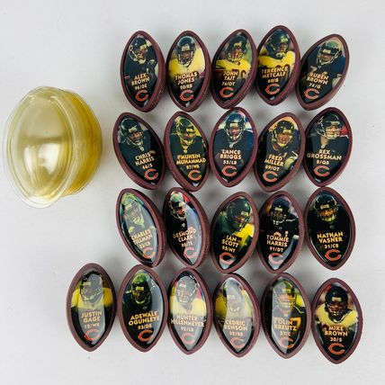 Chicago Bears Players Half-Football Game Pieces 2000s Era