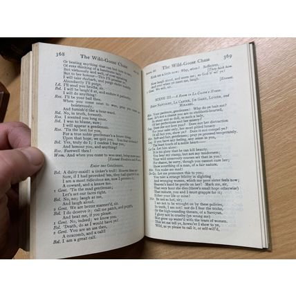 1926 "SELECT PLAYS BY FRANCIS BEAUMONT & JOHN FLETCHER" SMALL HARDBACK BOOK (P3)