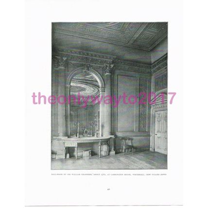 Chambers, Carrington Hall, Whitehall, Book Illustration, 1910