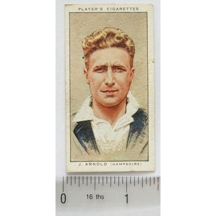 1934 Players Cricketers No. 2 J. Arnold, Hampshire & England
