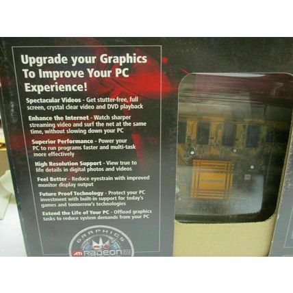 ATI 100-437105 Radeon 9550 256MB 128-bit DDR AGP Video Card