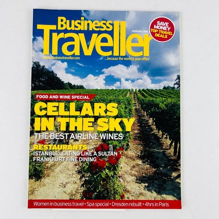 Business Traveller Magazine February 2006 Cellars In The Sky Airline Wines