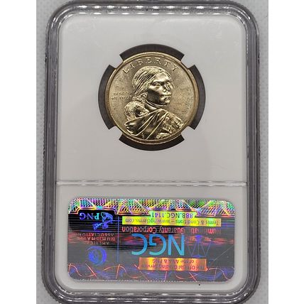 (2009) Sacagawea $1 Missing Edge Lettering MS 66 Mint Error