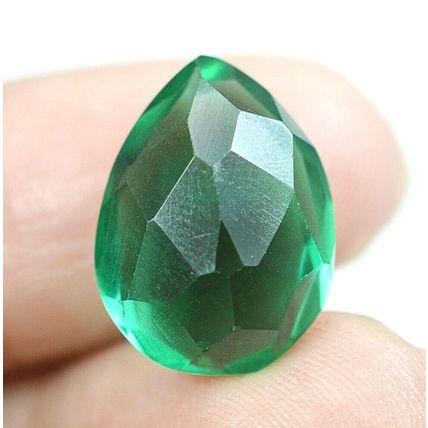 7.75 Ct Colombian Natural Green Emerald Pear Cut Loose Gemstone