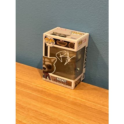 Funko Pop! Rocket #1202 Facsimile Laser Autographed Figure (Box & Protector)