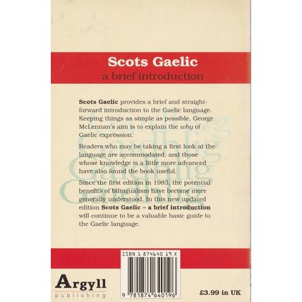 Scots Gaelic: A Brief Introduction by George McLennan : Paperback book .