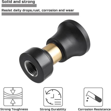 Hose Nozzle, Lichamp 2 Pack Heavy Duty Brass Fireman Style High Power Leak Proof