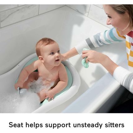 Fisher-Price Baby to Toddler Bath 4-In-1 Sling ‘N Seat Tub with Removable Infant