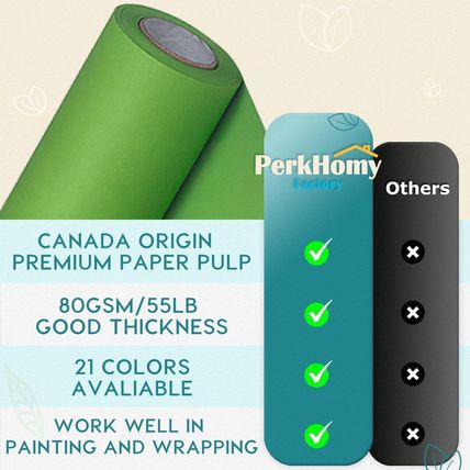 Perkhomy 36" X 2,400" (200') Medium Green Kraft Paper Roll for Craft Bulletin Bo