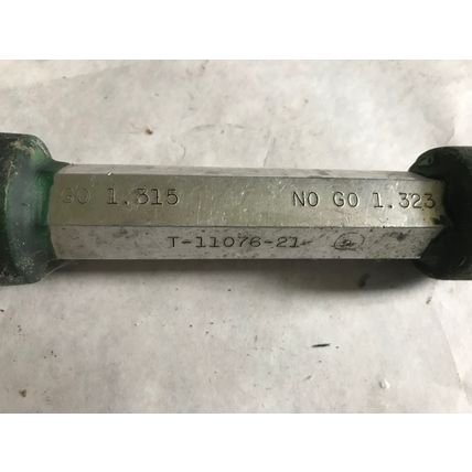 THE PIPE MACHINERY INSPECTION GAGE GO NO GO NOT GO PLUG GAGE 1.315,1.323,ET