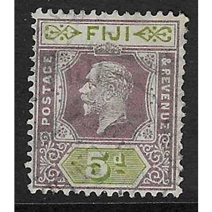 FIJI 1922-9 GV WMK MULTI SCRIPT CA 5d USED SG236